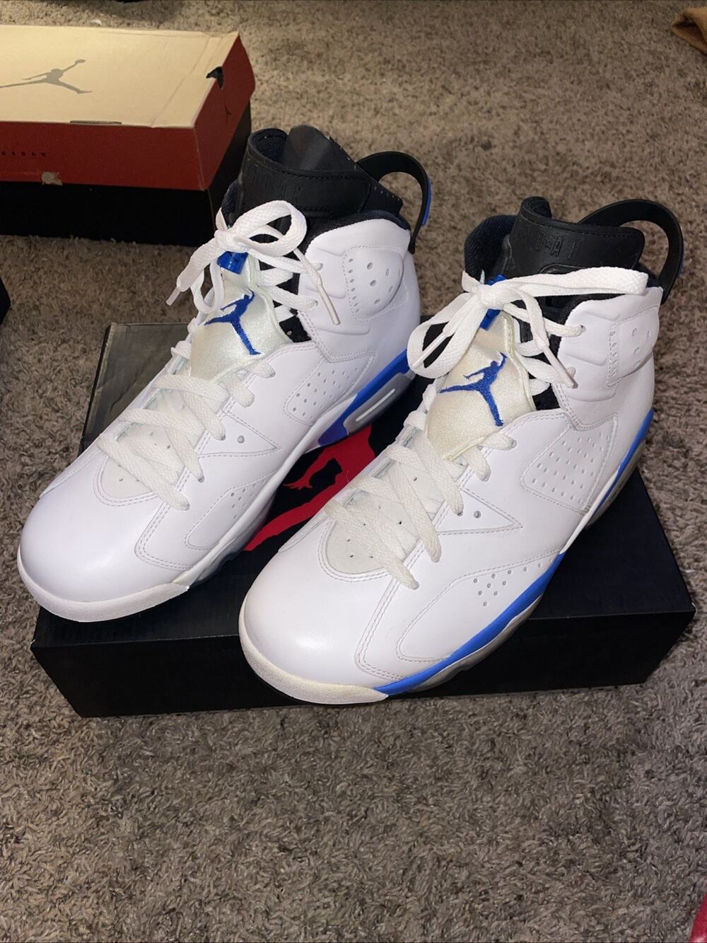 Nike Air Jordan 6 Retro Sport Blue 2014 Men size 10 IMMACULATE CONDITION